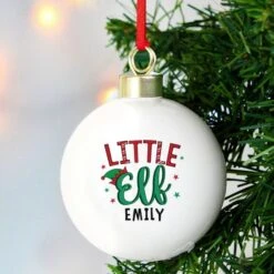 Personalised Little Elf Bauble -Xmas Decor Shop 4004324 2