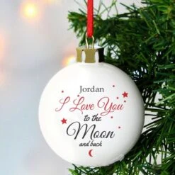 Personalised To The Moon & Back Bauble -Xmas Decor Shop 4004332 2