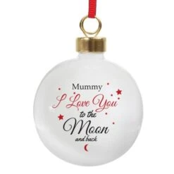 Personalised To The Moon & Back Bauble -Xmas Decor Shop 4004332 4