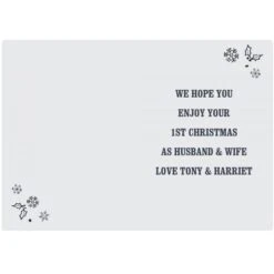 Personalised Christmas Frost Card -Xmas Decor Shop gc00518 2