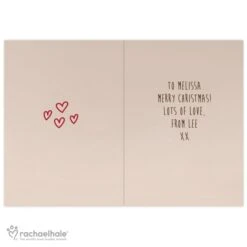 Personalised Rachael Hale "All I Want For Christmas" Puppy Card -Xmas Decor Shop gc00553 2