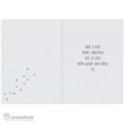 Personalised Rachael Hale Santa Claws Christmas Cat Card -Xmas Decor Shop gc00556 2