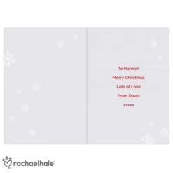 Personalised Rachael Hale Christmas Dachshund Through The Snow Card -Xmas Decor Shop gc00616 6