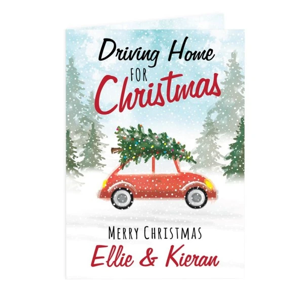 Personalised "Driving Home For Christmas'" Card 2 Personalised "Driving Home For Christmas'" Card - Image 2