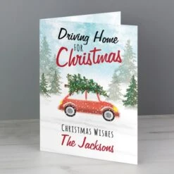 Personalised "Driving Home For Christmas'" Card 7 Personalised "Driving Home For Christmas'" Card -Xmas Decor Shop gc00628 2