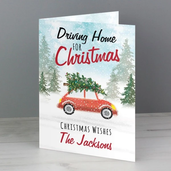 Personalised "Driving Home For Christmas'" Card 3 Personalised "Driving Home For Christmas'" Card - Image 3