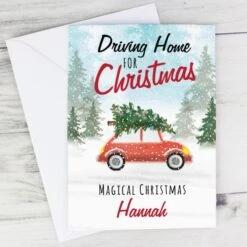 Personalised "Driving Home For Christmas'" Card 8 Personalised "Driving Home For Christmas'" Card -Xmas Decor Shop gc00628 3