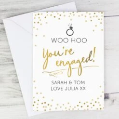 Personalised Engagement Card -Xmas Decor Shop gc00675 4