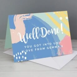 Personalised Well Done! Card -Xmas Decor Shop gc00677 3