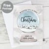 Personalised Christmas Snow Globe Card