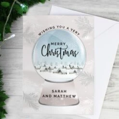 Personalised Christmas Snow Globe Card 9 Personalised Christmas Snow Globe Card -Xmas Decor Shop gc00721 3