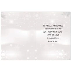Personalised Christmas Snow Globe Card 10 Personalised Christmas Snow Globe Card -Xmas Decor Shop gc00721 4