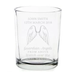 Personalised Guardian Angel Wings Votive Candle Holder -Xmas Decor Shop p0107e35 3