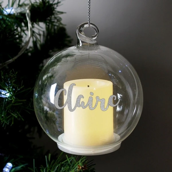 Personalised Christmas LED Candle Bauble 4 Personalised Christmas LED Candle Bauble - Image 4