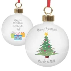 Personalised Christmas Tree Bauble -Xmas Decor Shop p0305f33 3