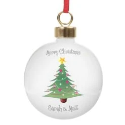 Personalised Christmas Tree Bauble -Xmas Decor Shop p0305f33 4