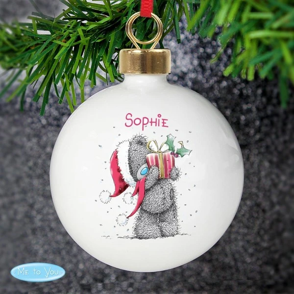Personalised Me To You Christmas Bauble 2 Personalised Me To You Christmas Bauble - Image 2