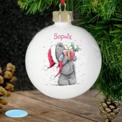 Personalised Me To You Christmas Bauble 7 Personalised Me To You Christmas Bauble -Xmas Decor Shop p0305f77 2