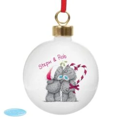 Personalised Me To You Couple Christmas Bauble 7 Personalised Me To You Couple Christmas Bauble -Xmas Decor Shop p0305f78 2