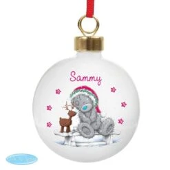 Personalised Me To You Reindeer Bauble 9 Personalised Me To You Reindeer Bauble -Xmas Decor Shop p0305g24 4
