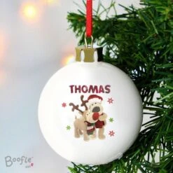 Personalised Boofle Christmas Reindeer Bauble -Xmas Decor Shop p0305g67 3