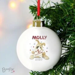 Personalised Boofle My 1st Christmas Bauble -Xmas Decor Shop p0305g68 3