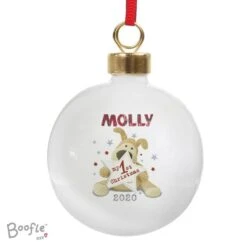 Personalised Boofle My 1st Christmas Bauble -Xmas Decor Shop p0305g68 4