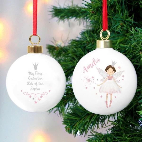 Personalised Fairy Princess Bauble 1 Personalised Fairy Princess Bauble