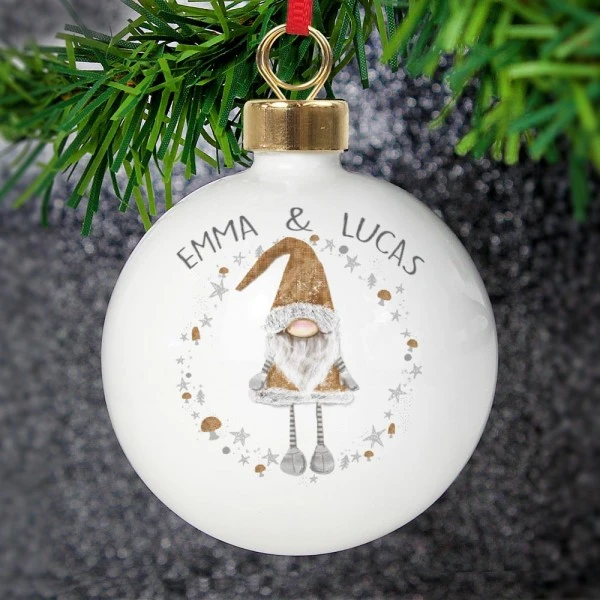 Personalised Christmas Gonk Bauble 1 Personalised Christmas Gonk Bauble