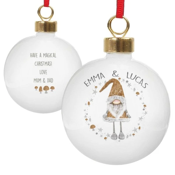 Personalised Christmas Gonk Bauble 2 Personalised Christmas Gonk Bauble - Image 2