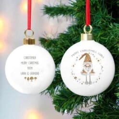 Personalised Christmas Gonk Bauble 9 Personalised Christmas Gonk Bauble -Xmas Decor Shop p0305h16 4