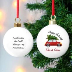 Personalised "Driving Home For Christmas" Bauble 9 Personalised "Driving Home For Christmas" Bauble -Xmas Decor Shop p0305h46 4