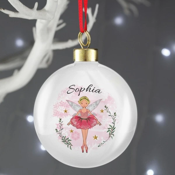 Personalised Sugar Plum Fairy Bauble 4 Personalised Sugar Plum Fairy Bauble - Image 4