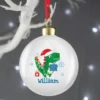 Personalised Dinosaur "Have A Roarsome Christmas" Bauble