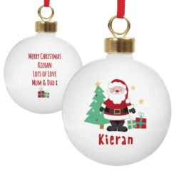 Personalised Santa Bauble -Xmas Decor Shop p0305i32 3