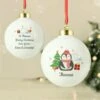 Personalised Christmas Penguin Bauble