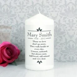 Personalised Sentiments "Those We Love" Pillar Candle 13 Personalised Sentiments "Those We Love" Pillar Candle -Xmas Decor Shop p0409c01 4