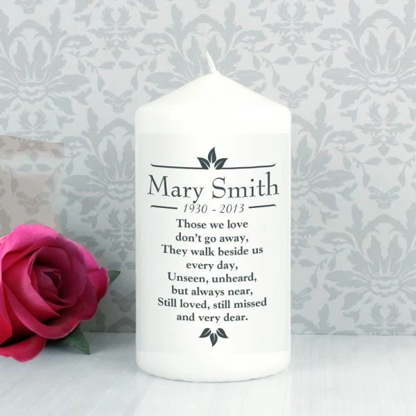 Personalised Sentiments "Those We Love" Pillar Candle 5 Personalised Sentiments "Those We Love" Pillar Candle - Image 5