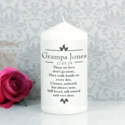 Personalised Sentiments "Those We Love" Pillar Candle 15 Personalised Sentiments "Those We Love" Pillar Candle -Xmas Decor Shop p0409c01 6