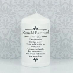 Personalised Sentiments "Those We Love" Pillar Candle 16 Personalised Sentiments "Those We Love" Pillar Candle -Xmas Decor Shop p0409c01 7