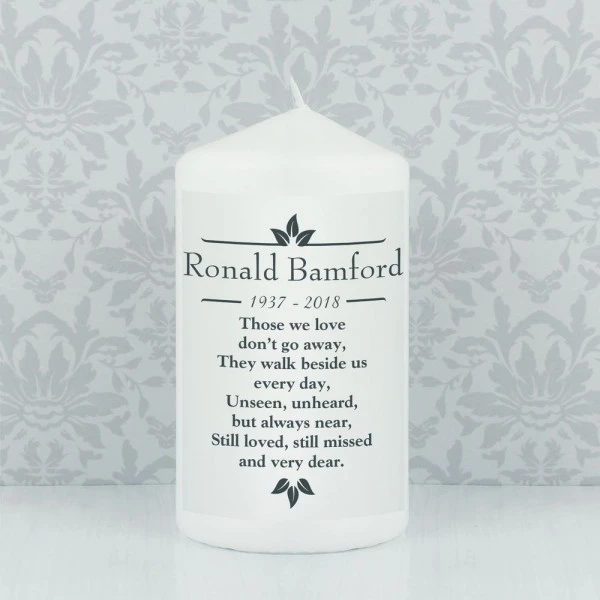 Personalised Sentiments "Those We Love" Pillar Candle 8 Personalised Sentiments "Those We Love" Pillar Candle - Image 8