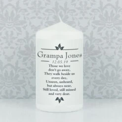 Personalised Sentiments "Those We Love" Pillar Candle 17 Personalised Sentiments "Those We Love" Pillar Candle -Xmas Decor Shop p0409c01 8
