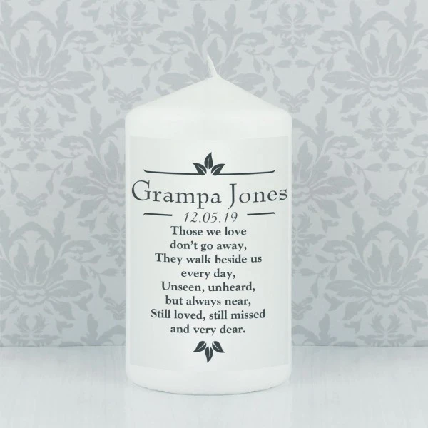 Personalised Sentiments "Those We Love" Pillar Candle 9 Personalised Sentiments "Those We Love" Pillar Candle - Image 9