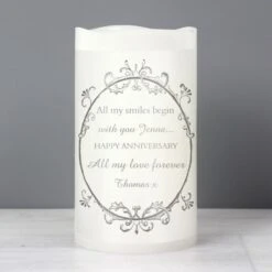 Personalised Ornate Frame LED Candle 17 Personalised Ornate Frame LED Candle -Xmas Decor Shop p0409c65 7
