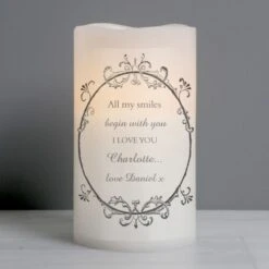 Personalised Ornate Frame LED Candle 19 Personalised Ornate Frame LED Candle -Xmas Decor Shop p0409c65 9
