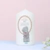 Personalised Me To You Flowers Pillar Candle For Her
