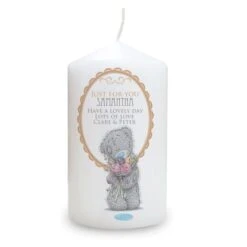Personalised Me To You Flowers Pillar Candle For Her -Xmas Decor Shop p0409c74 4