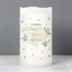 Personalised Garden Bloom LED Candle -Xmas Decor Shop p0409c82 3