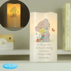 Personalised Tiny Tatty Teddy Cuddle Bug Nightlight LED Candle -Xmas Decor Shop p0409d04 3