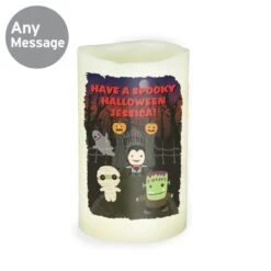 Personalised Halloween LED Candle -Xmas Decor Shop p0409d15 3